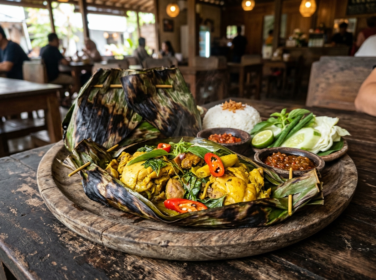 Pepes Ayam Sunda Cianjur - Warung Nasi Raosan Deui